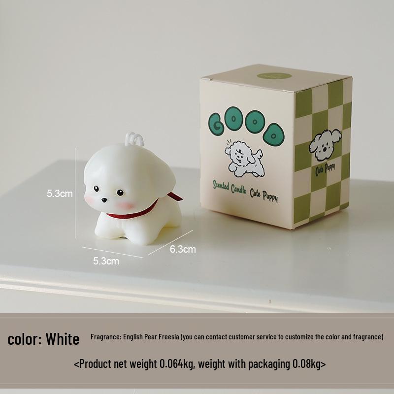 Handmade Puppy-Shaped Scented Candle: Cute Souvenir & Holiday Gift