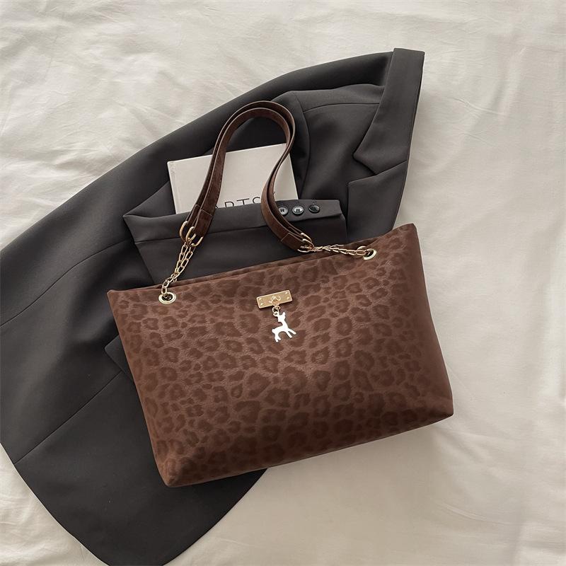 Large capacity tote bag autumn and winter versatile commuter shoulder underarm bag texture handbag
