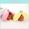 Pineapple Transform Capybara Plush Keychain Pendant Fruit Design Car Decor Bag