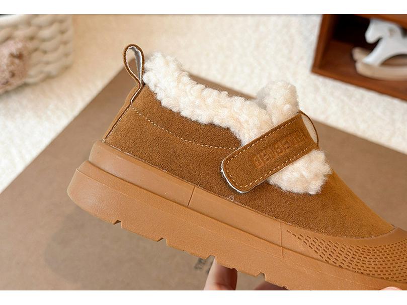 Bottes de Neige d'Hiver pour Garçons et Filles 2025 - Chaussures en Coton Antidérapantes pour Tout-Petits, Doublées de Velours