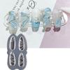 Bowknot Nail Carving Decor Heart Fingernail Love Ornament Stamping  Stencil