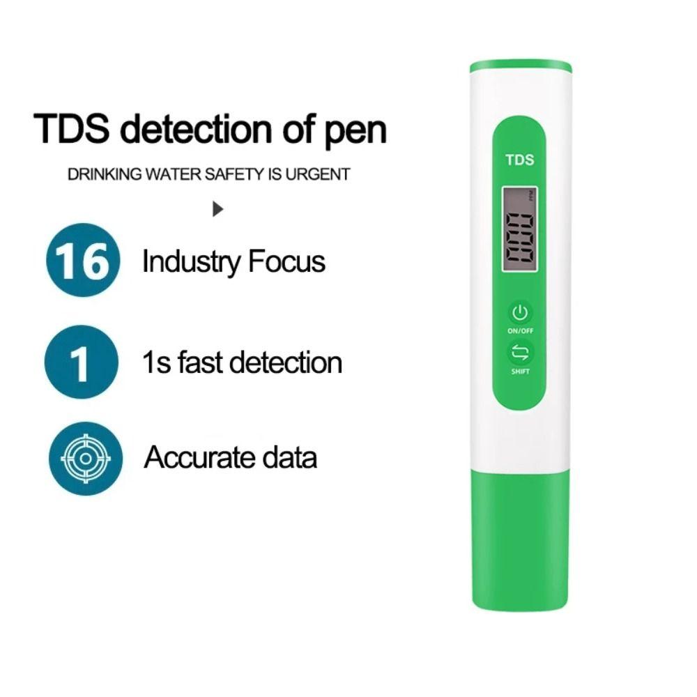 Digital Display Water Quality Test Pen Handheld Water Analyser High Precision TDS Meter