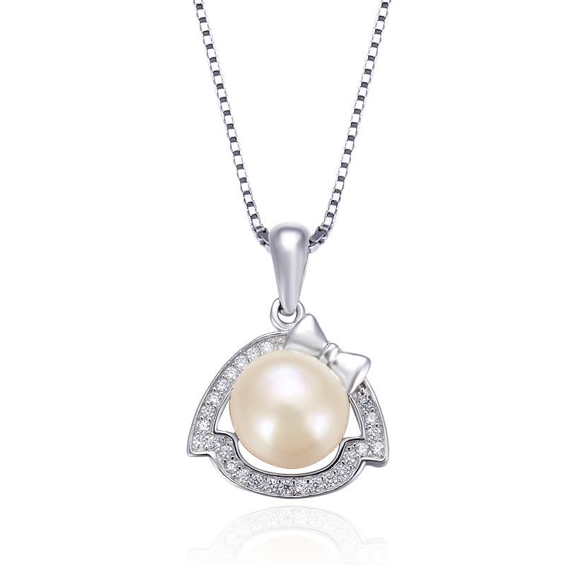 Lindon 925 Sterling Silver Classic Women Necklace Pendant Zircon Fashion Gift