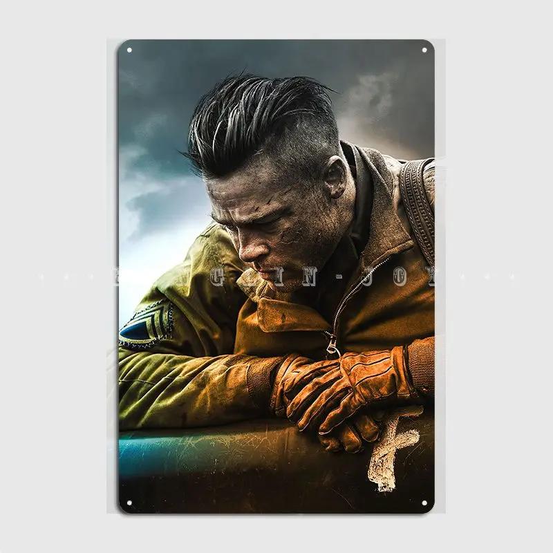 Fury Movies Metal Plaque Poster Club Home Cinema Customize Painting Décor Tin Sign Poster