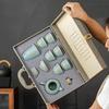 Ru Kiln Ceramic Kung Fu Tea Set Gift Box