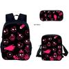 Just Shapes&Beats Kids Backpack Set 3-Piece for School Students Lightweight Ergonomic Large Capacity Fun Pattern