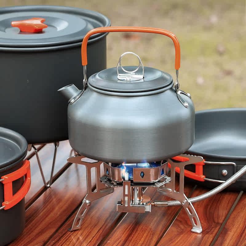 Windproof Portable Camping Stove: Outdoor Self-Driving BBQ Cookware for Picnics and Wild Camping