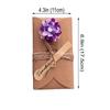 10Pcs DIY Greeting Cards Invitation Greeting Card Kraft Paper Dry Flower Envelope  Birthday