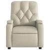 Electric Massage Chair Cream Faux Leather