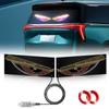 Universal LED Devil's Eye Light Car Front Rear Window Warning Light Red Devil Eye Atmosphere Light Driving Safety Lamp 2Pcs/set