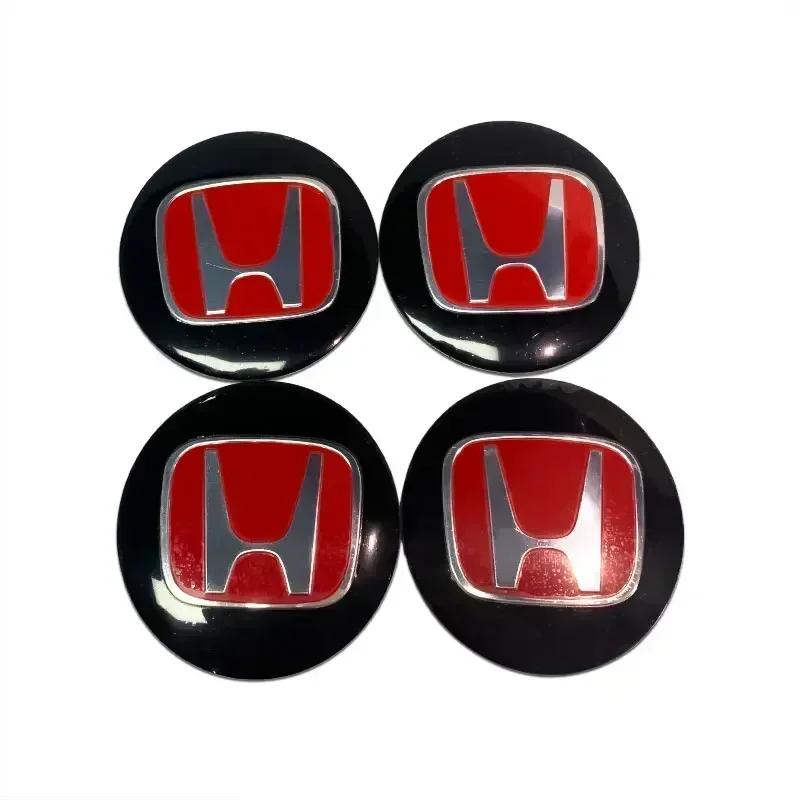 56MM Car Wheel Rim Center Hub Caps Stickers for Honda Civic Fit Jazz Accord 10th 8th CRV HRV City Odyssey Passport Pilot fv0  Vezel