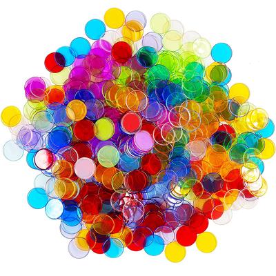 Learning Resources Transparent Color Counting Chips Size 19Mm Classroom Montessori Toys Maths Juguetes Didcticos Para Niños