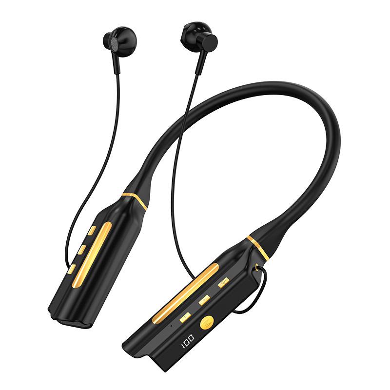 New 10,000mAh Noise-Cancelling Waterproof Wireless Sports Neckband Bluetooth Earbuds