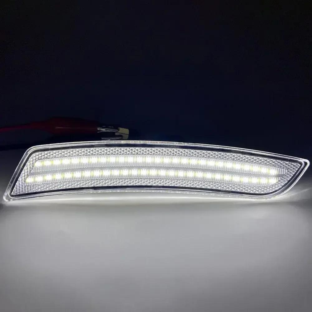 2x LED Seite Marker Licht Für C TS ATS 2015-2020 Klare Linse Weiß LED Front Lampen 12V IP67 Lichter