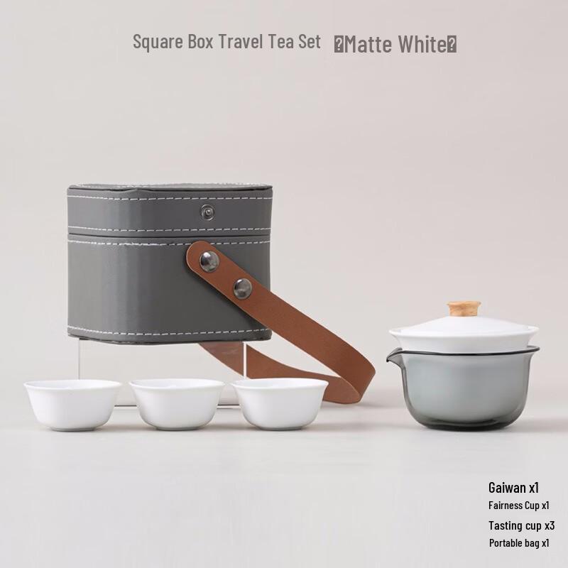 Minimalist Ceramic Travel Tea Set