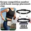 Marathon Number Plate Belt Adjustable Elastic Running Sports Belt Energy Running Belt Night Running Reflective Belt Sports Belt