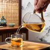 350ml Tea Cup High Borosilicate Glass Tea Dispenser with Colorful Handle Heat-resistant Transparent Glass Teapot Teaware Lover