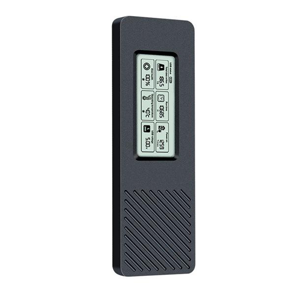 1pc Black Aluminum-Magnesium Alloy Full-Metal HDD Enclosure with NGFF Protocol, Type-C Connector Other