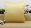 Decorative Satin Silk Cushion Pillow Throw Home Decor Solid Cover - Choose