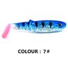 5PCS 8cm/6g T-tail Wobblers Worm Minnow Bass Lure Fishing Accessories Wobblers Lure  Jig Head