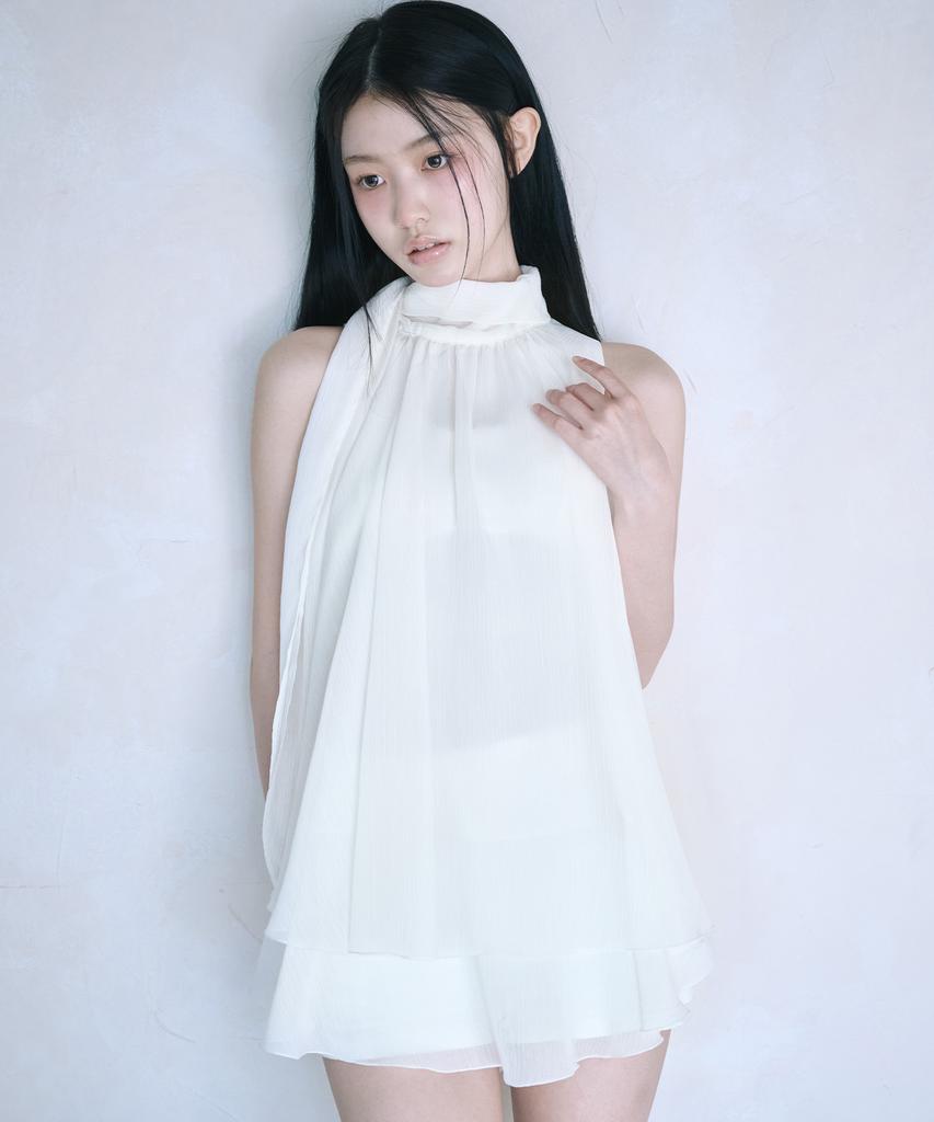Leijeumiya Yui Ruffle Blouse [Ivory]