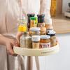 Multifunctional 360 Rotating Spice Rack Non-Skid Turntable Organizer Refrigerator Organizing Tray Kitchen Rotating Storage Rack
