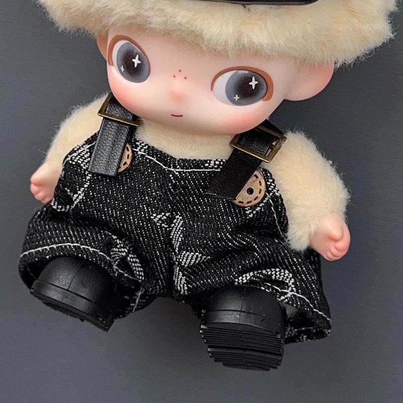 

Dimo Doll Clothes: Cute Newborn Diary Doll with Blind Box Pendant, Suspender Pants, Ski Goggles, and Bubu Doll Attire Fits Dimo Newborn Doll [Doll Not Included]