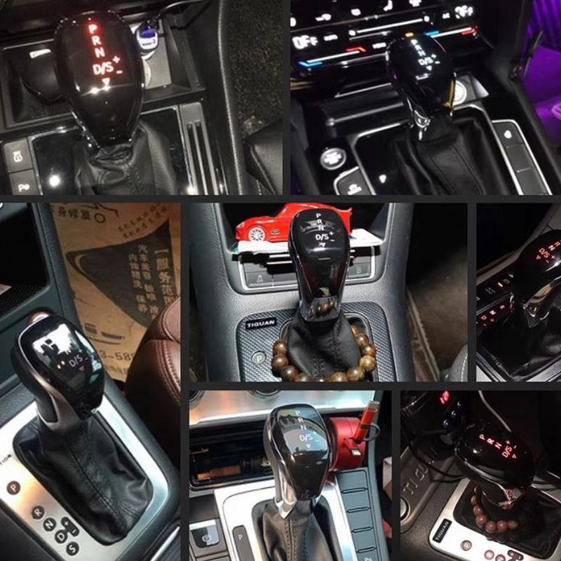 Automatic Gear Shift Knob DSG AT White LED Electronic Shift Lever Handball for Golf 6 7 Passat CC B7 Jetta Tiguan Touran