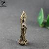 Antique Copper Buddha Statue Home Decor Accessories for Living Room Small Ornaments Retro Brass Office Desk Miniature Figurines