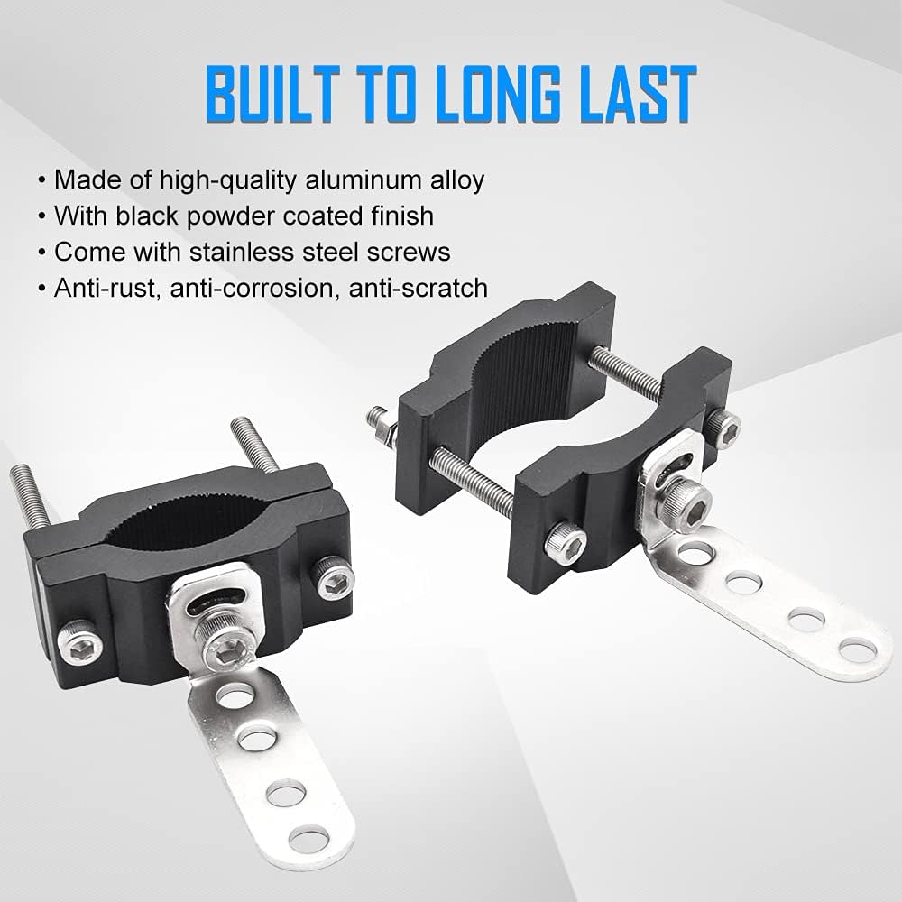 0,7-2 Zoll Universal Motorrad Scheinwerferhalterung Modifizierte Stoßstangen Scheinwerferhalterung Zusatzscheinwerfer Verlängerungsstange Rahmen Zubehör