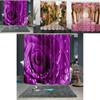 Lebhafter 3D-Muster Duschvorhang mit wasserdichtem Polyesterstoff für elegante Badezimmer