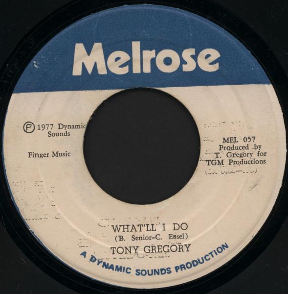 

7-дюймовая пластинка ТОНИ ГРЕГОРИ Whatll I Do I Will Be Your Frien MEL057 Melrose 1977 Ямайка Регги Ска Даб Б/у