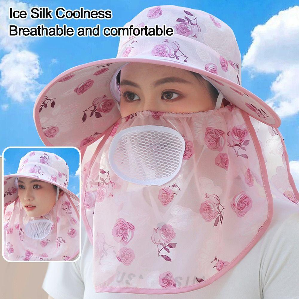 

UV Protection Beach Fisherman Hat Printing Sunscreen Cap Casual Sun Hat