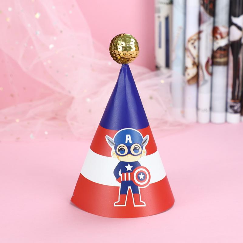 Shiny Cute Birthday Hat with Plush Ball for Party Costumes (Child & Adult)