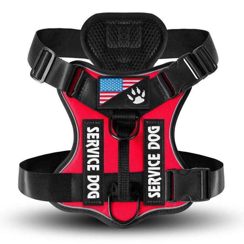Reflective Tactical Harness for Large Dogs - Explosion-Proof & Adjustable, No-Choke Design