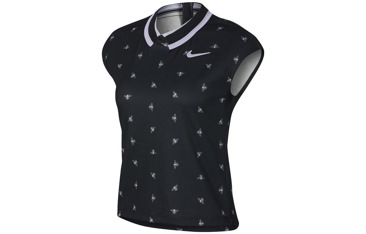 Nike T Shirts Women s Black Lapel Moderate Other AO0369-010 L