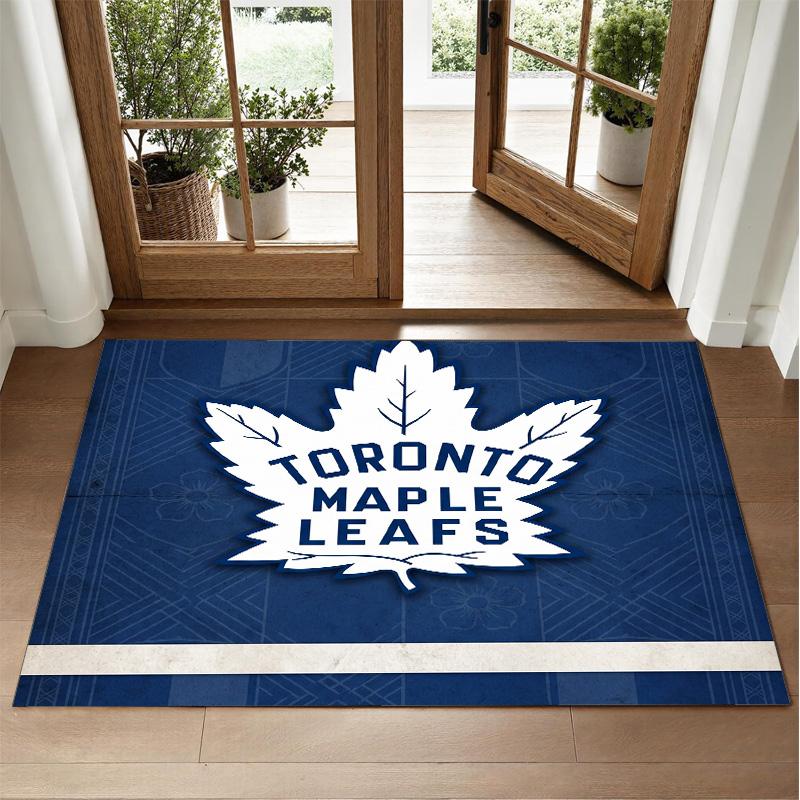 Toronto Maple Leafs Design Kristalfluweel Tapijt Zacht Decoratief Mat voor Slaapkamer Entree