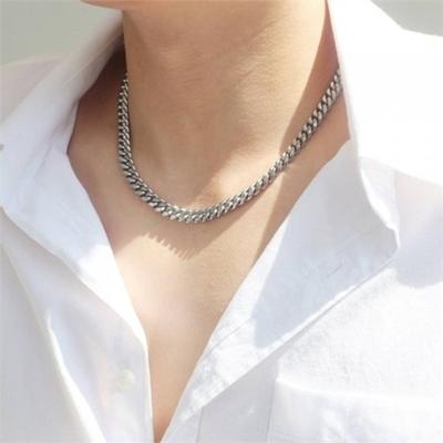 [Belga] Surgical Steel 6mm 8mm Chain Buckle Necklace