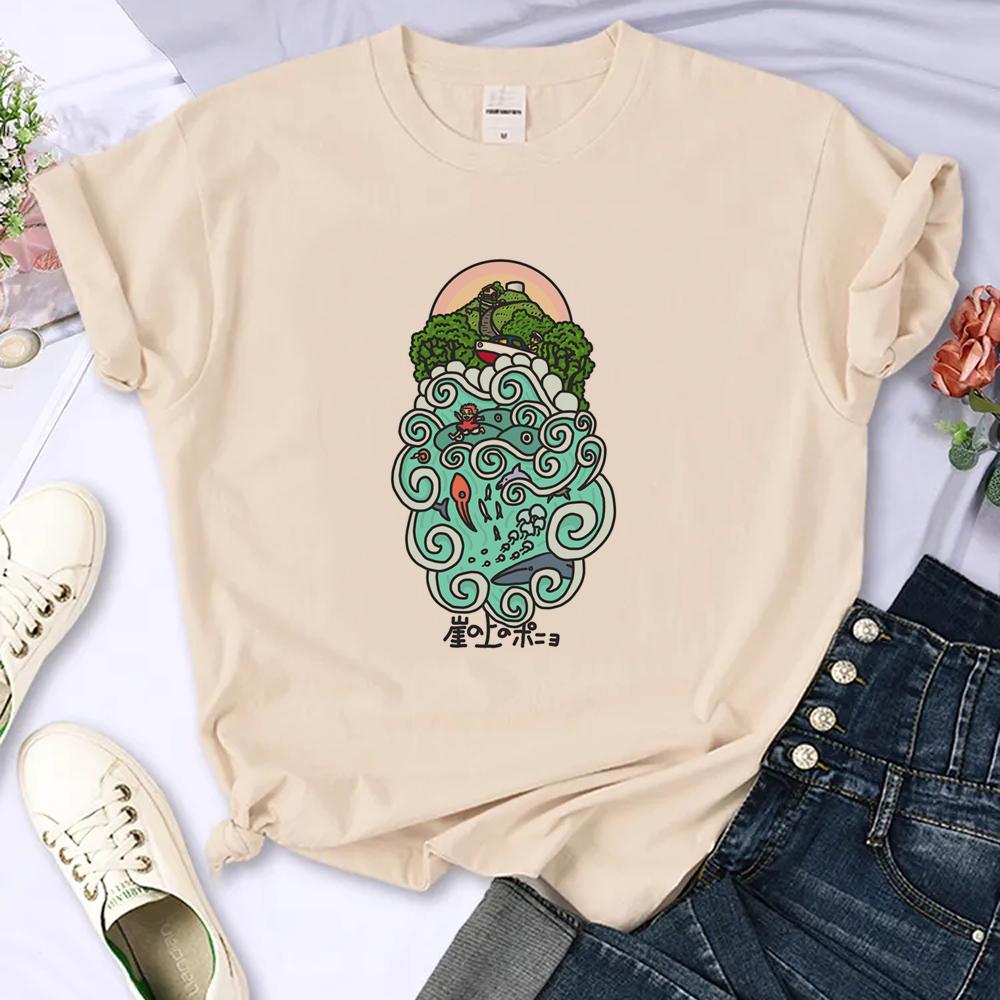 Jellyfish Tee Women Harajuku Streetwear Manga T-shirts Girl Funny Japanese Clothing