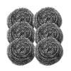 6/18pcs Stainless Steel Scrubber Scouring Pads Cleaning Ball Steel Wool Scrubber for Kitchen Pot Pan Dish Bathroom Cleaning