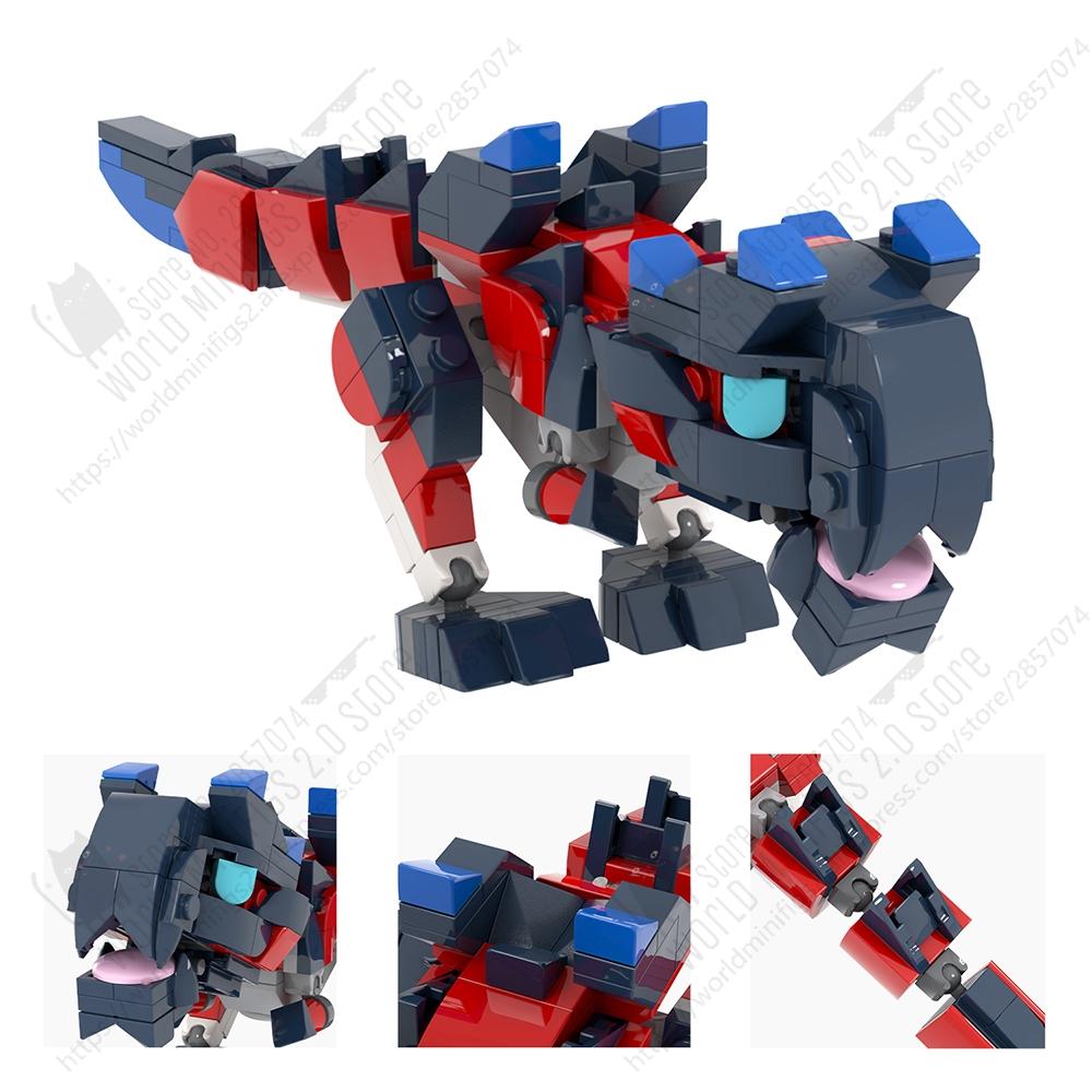 MOOXI Action Game Series Dragon Monster Anime Figures Building Blocks Adults Set MOC Bricks DIY Assembly Kids Toys Birthday Gift
