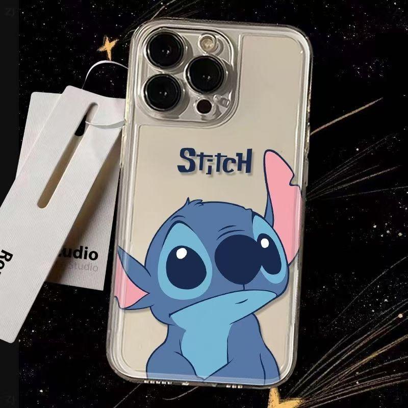 Apple mobile phone cartoon Stitch space case 11promax/11 cartoon/11 simple/11 soft case anti-drop 11
