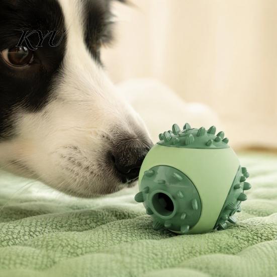 Long Lasting Dog Chews Treat Dispenser Ball, Interactive Chew Toy, Food Colorful Pet Enrichment Toys Dispensing Puzzle Feeder, Teeth Cleaning Toy for