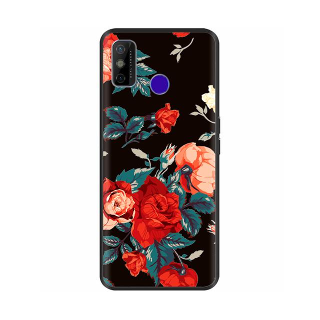 Pentru Tecno Spark 6 Go Husă pentru telefon Husa din silicon moale de desene animate pentru Tecno Spark 6 Go Spark6 Go Negru Tpu Bara de protecție drăguță de desene animate