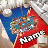 Custom Name Personalized PAW Patrol Print Carpet, Versatile Home Decor Rug, for Playroom, Apartment, Balcony, Entryway, Hallway Gift