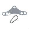 LAT Pull Down Attachment Double To Single Adapter Plate with Carabiner Spreader