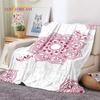 3D Mandala Yoga Flower Bohemia Meditation Nature Soft Flannel Blankets,Throw Blanket Comfortable Blanket for Picnic Beds Bedroom