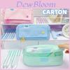 Style Pencil Case With Memory Fabric Large Capacity For Girls And Students