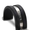 304 Stainless Steel U-Bolt Saddle Pipe Clamp with Rubber Strip