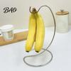 Cesto di Frutta con Ganci Appendi Banane, Supporto con Gancio in Acciaio Inossidabile, Appendi Freschezza Banane più a Lungo, Scaffale Salvaspazio per Piano di Lavoro in Cucina